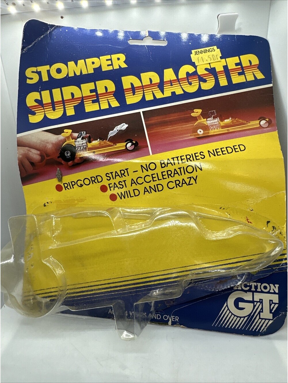 Schaper Stomper Super Dragster Cardback Only With Bubble No Vehicle Free Ship